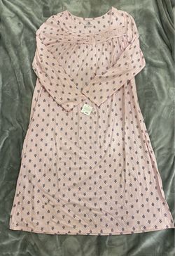 Women's Croft & Barrow Nightgown Pink w/print size XL NWT