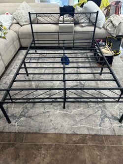 Full size metal bed frame
