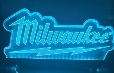 Milwaukee Tool LED Neon Logo Sign Light