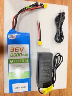 VATOSO 36V 8000mAh Lithium Battery Pack with Charger