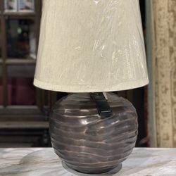 22.5" Antique Copper Table Lamp. MSRP $240. Our price $90 + sales tax  