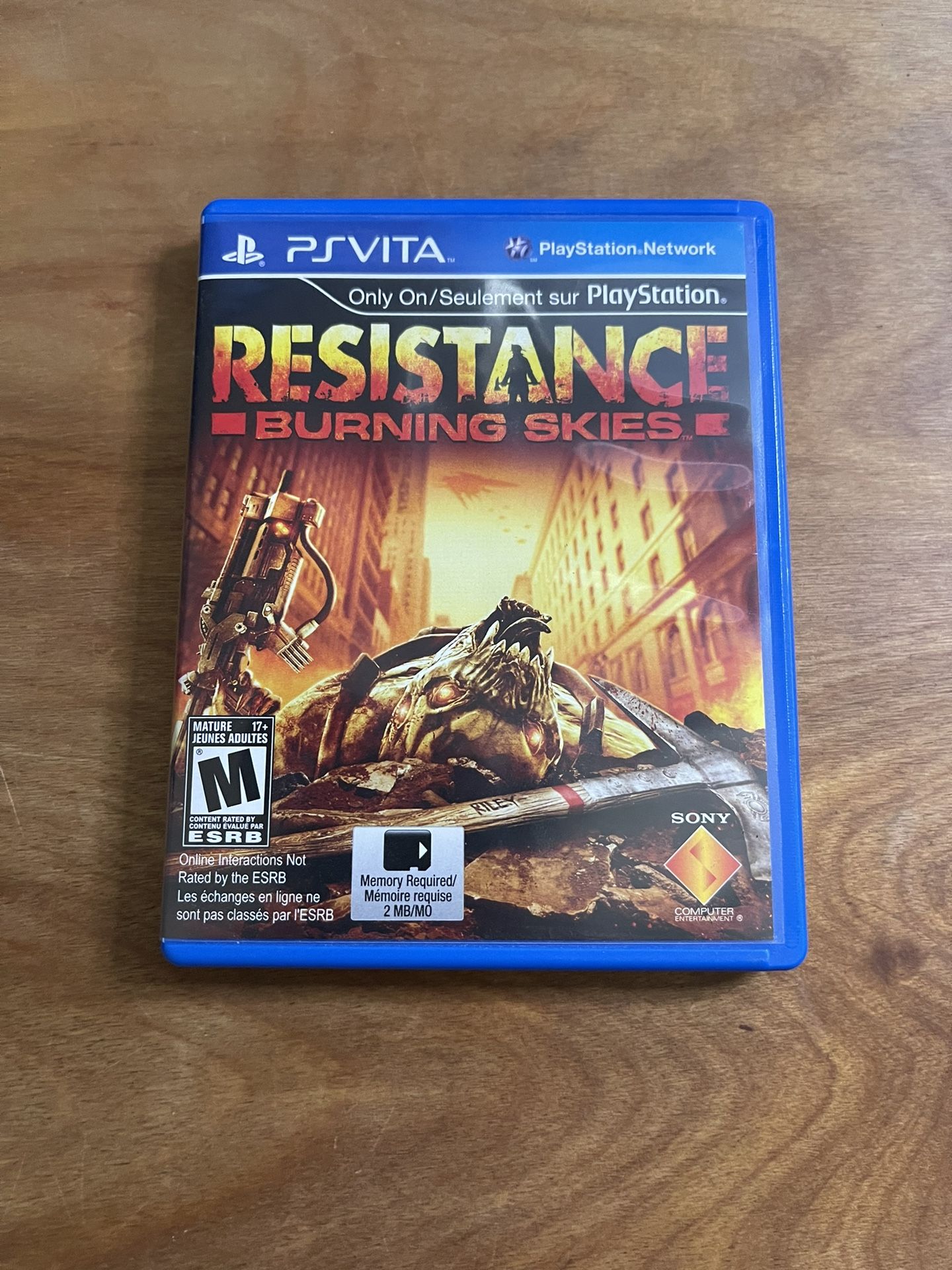 Resistance Burning Skies PS Vita Complete Tested