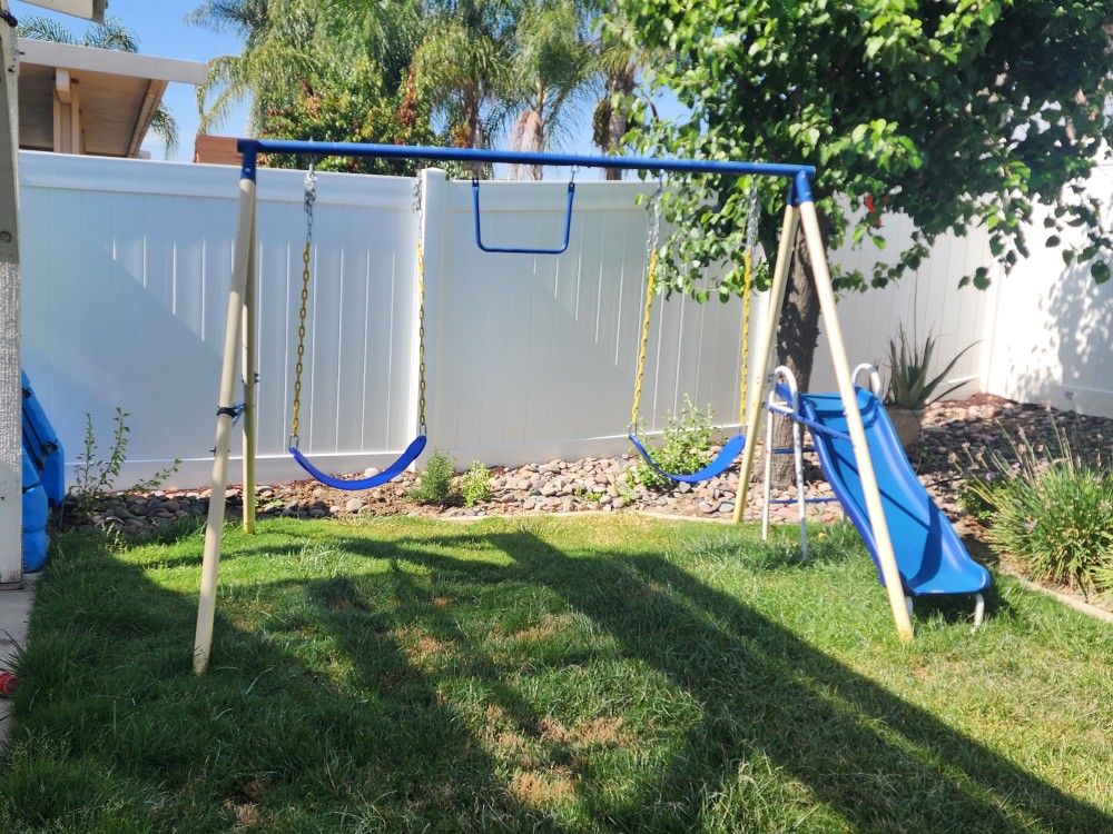 Swingset With Slide