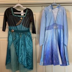 Elsa & Anna Costumes - Size 4-6