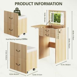 Three in one dressing table