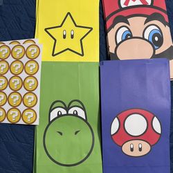 Super Mario Party Treat Bags