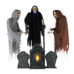 Set of 3 Reapers Looming Over Grave