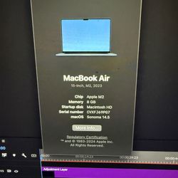 Mackbook Air 15.3inch 2023