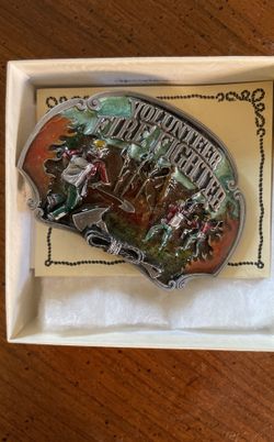 NEW 1988 Volunteer Firefighter Belt Buckle, Arroyo Grand Buckle Co.