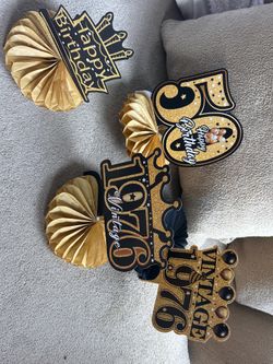 50th birthday table decor