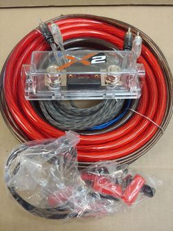 Car Amplifier Wiring Kit with Fuse Holder 4 GAUGE OFC OXYGEN FREE COPPER 1200W