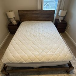 Queen mattress and Bed Frame