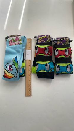 Unisex 4 Pairs Knee High Socks Size 9-11 OF#23
