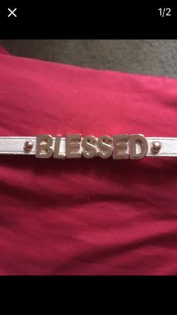 BCBG pink leather strap bracelet brand new