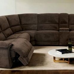 Brand New Brown Super Plush Power Reclining Sectional Sofa