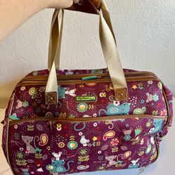 Lily Bloom Canvas Travel Bag/Suitcase