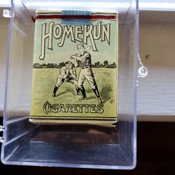 1921 Pack Of Home Run Cigarettes Never Opened Very Rare Great Shape.
