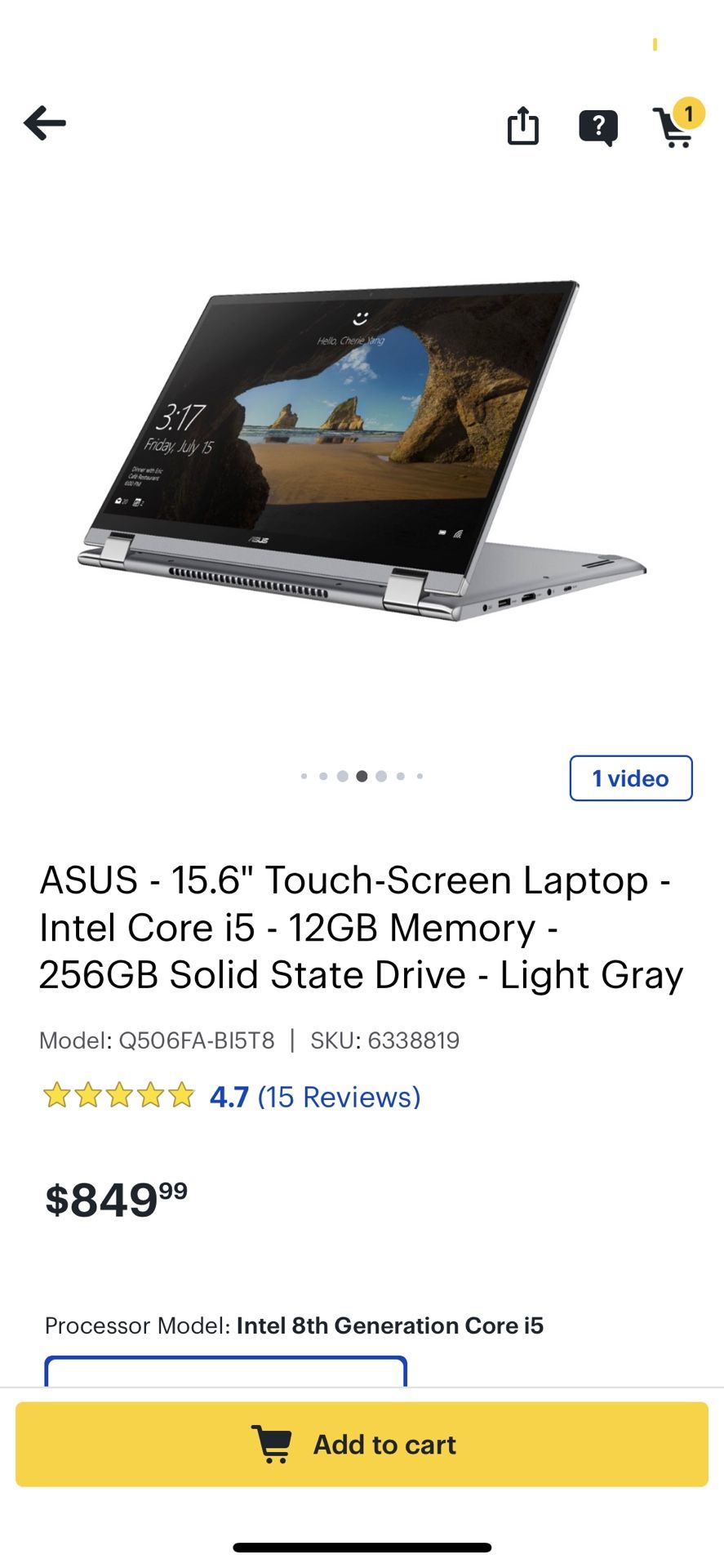 Asus laptop excellent condition