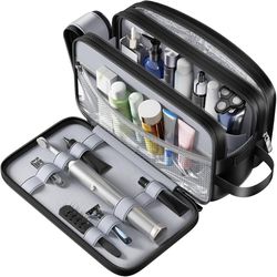 Travel Toiletry Bag with Hanging Hook,Waterproof Organizer Toiletry, Grooming Essentials,Skincare,Vacation and Business Trips