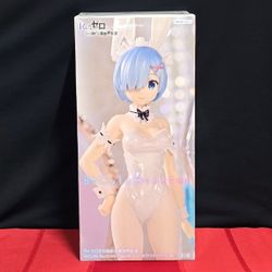 🩵FuRyu: BiCute Bunnies🐰 Re:Zero Starting Life in Another World - Rem (White Pearl Color Ver.) Figure