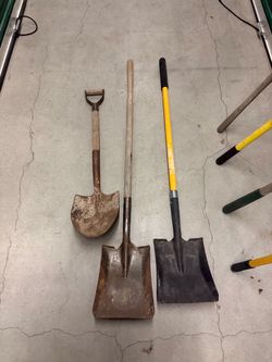 shovels and rakes