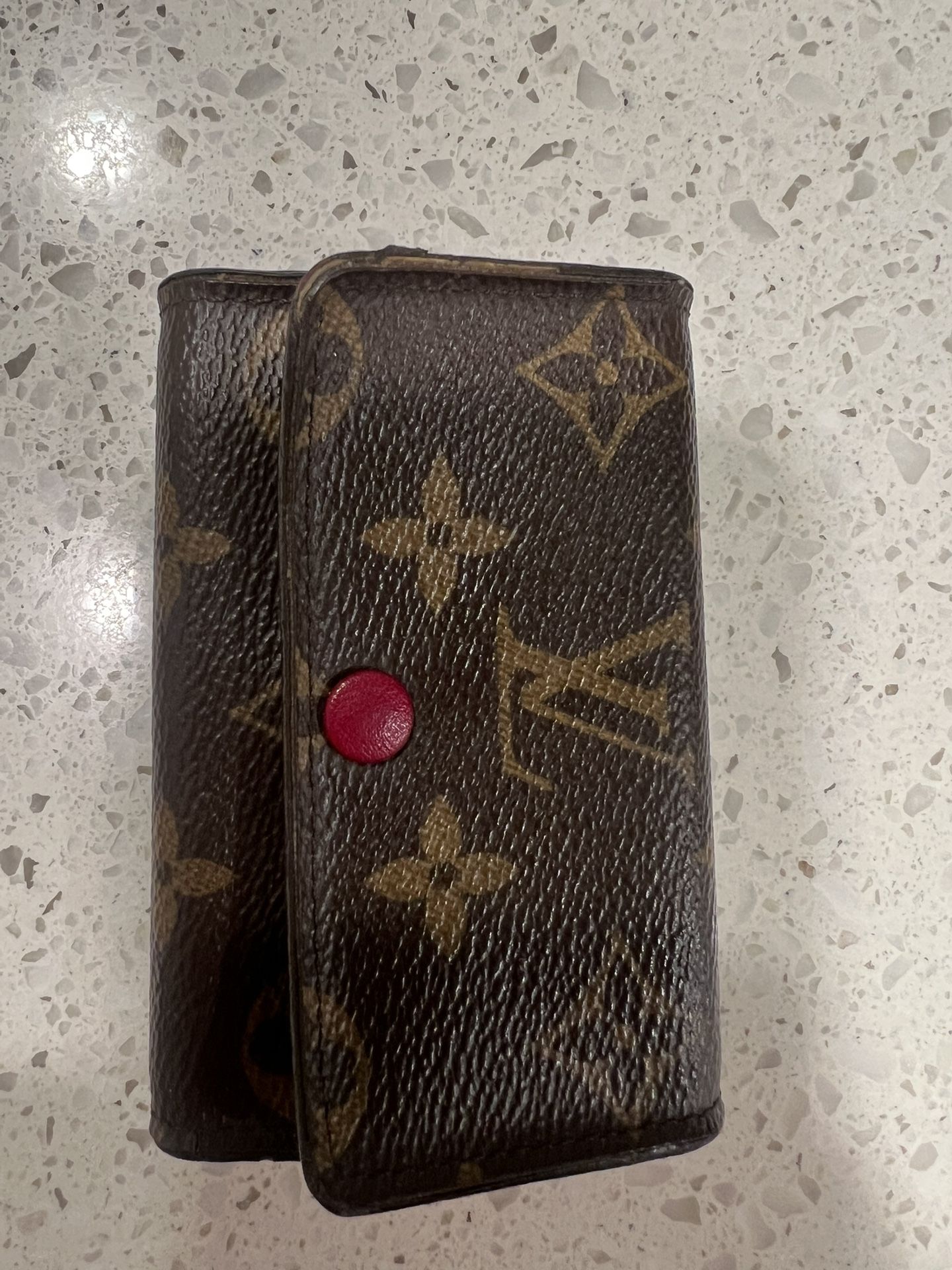 Louis Vuitton Monogram 6 Key Holder Fuchsia Interior – Receipt