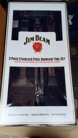 New Jim Beam 3 PC BBQ Set