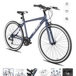 Hiland 700C Hybrid City Bike – 7-Speed (New/Unassembled)