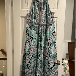 INC International Concepts Boho Paisley Maxi Dress