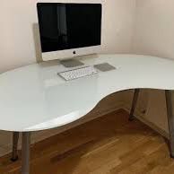 White Glass Office Desk Or Table