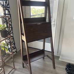 Wood Secretary Desk / Hutch