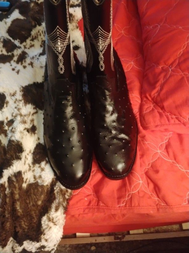 Ostrich Boots