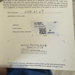 🕰️ Gucci Watch – YA126401 (Like New) 🕰️