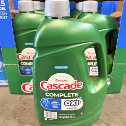 Cascade Complete Gel + Oxi Dishwasher Detergent, 125 fl. oz. Brand New Only $7.99
