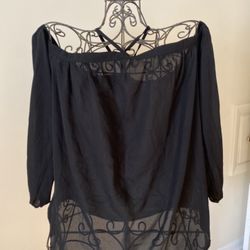 black Yoni Inspiration Sheer blouse