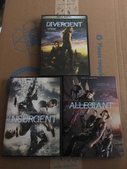 DIVERGENT dvd collection is for sale.