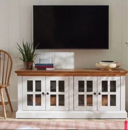 Better Homes & Gardens Canton 4- door TV Stand for TV’s up to 70”, White