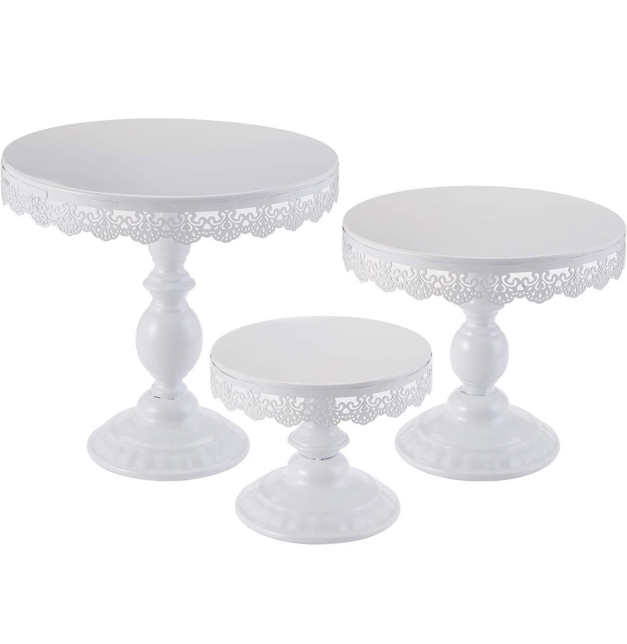 New 3 Piece Cake Stand Set