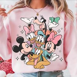 Mickey And Friends Pink Sweatshirts