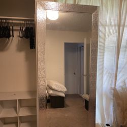 Large Full Length Mirror x Side Table 