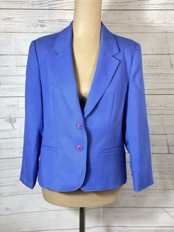 Vintage Women’s Wool Blazer Andre Barreau Size 12 Petite Fits (8)