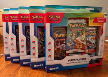 Lot of 5 - Pokemon First Partner Illustration Collection Series 3