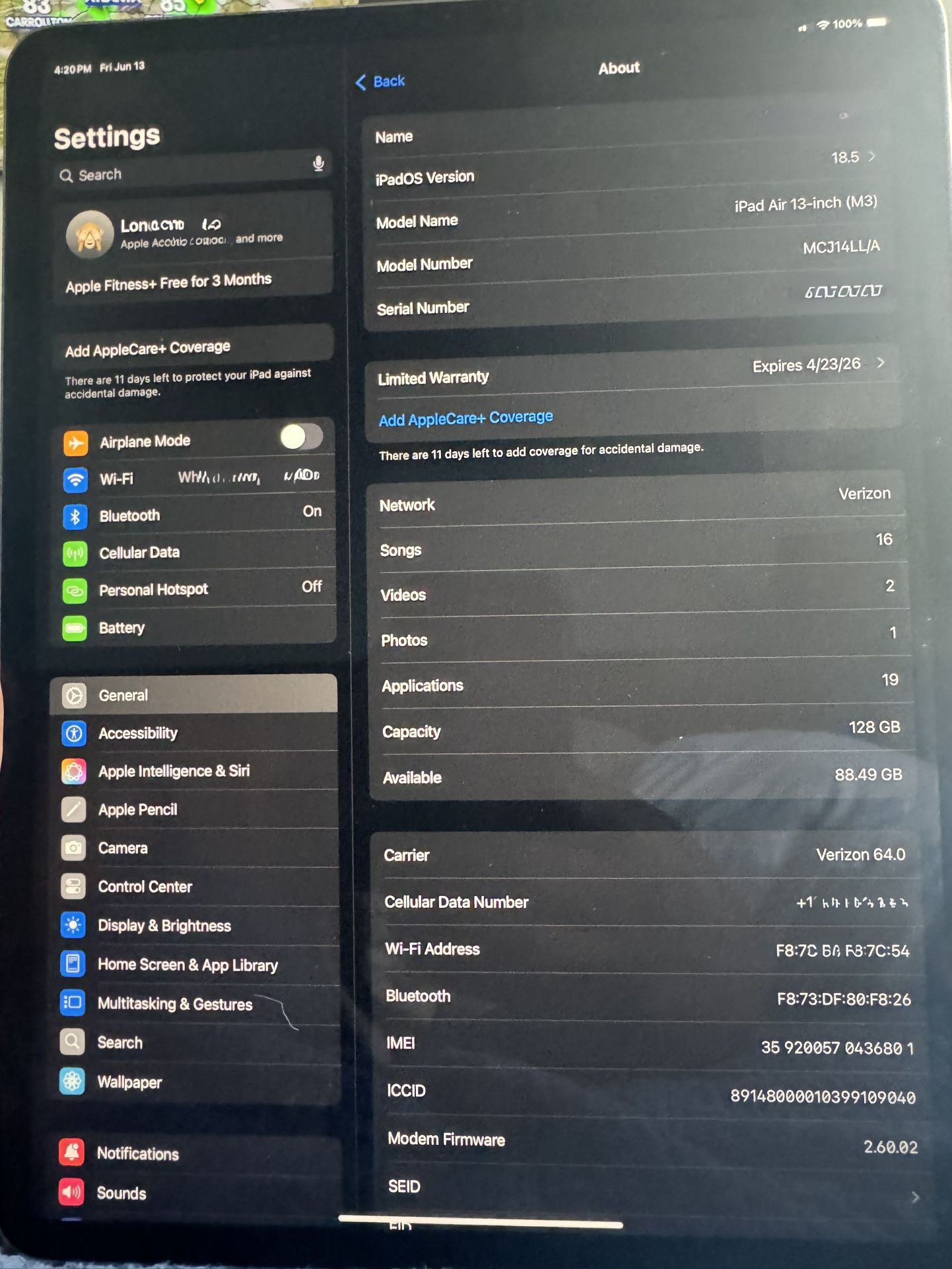 iPad Air 13 13" M3