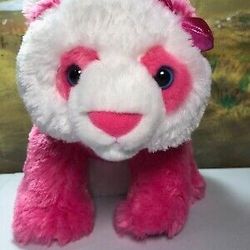 Aurora Girlz Nation pink and white panda bear plush stuffed animal 