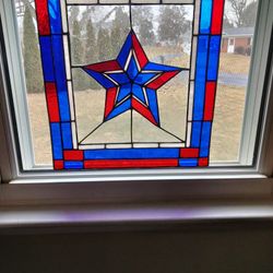 Stain Glass Patriot Star