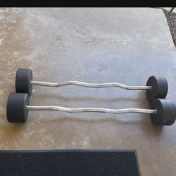 Curl Bars 90lb And 110lb