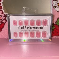 Nails, Press Ons Pink 