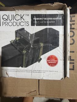 Quick Products Premium 2" RV Bumper Receiver Adapter