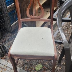 Vintage Wooden Side Accent Dining Chair