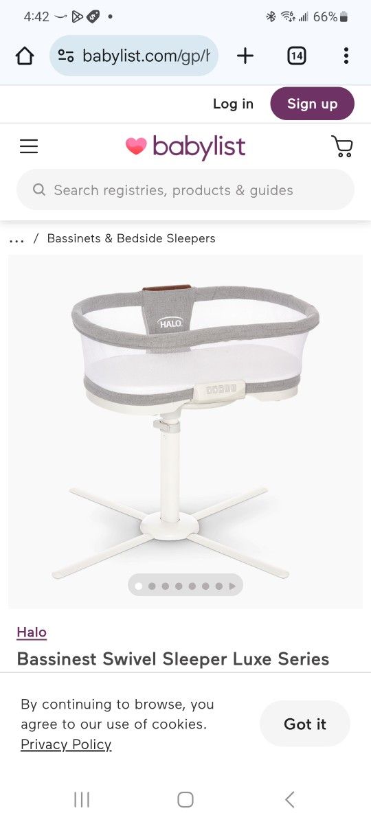 Halo Bassinet With Music Vibration